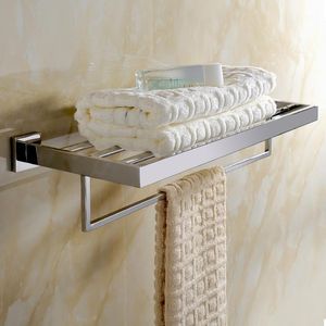 Conjunto de acessórios de banho 1pcs 2021 SUs 304 Aço inoxidável 60 cm de toalha de banheiro com bar e suporte fixo1