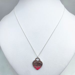 Cruz Celta Collares Para Mujeres al por mayor-Collar de plata esterlina regalo de joyería en forma de corazón de alta calidad de alta calidad Splash original Q0531