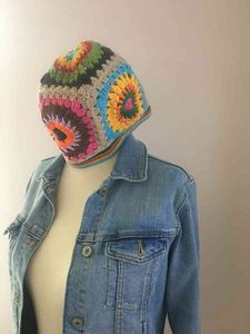 Cap Square Bucket Hat Crochet Granny Beanie Gratis