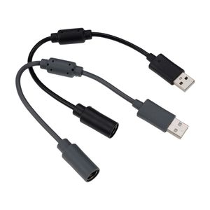 Siyah / Gri USB Buzlu Ekleme Kablosu Adaptörü Kordon Xbox 360 Kablolu Kontrol Cihazı Oyun Aksesuarları Için Değiştirme