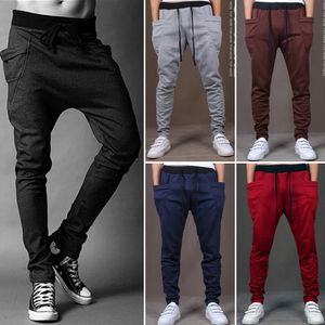 Partihandel-Harem byxor stil 8 färg casual skinny sweatpants sportbyxor droppe crotch jogging män joggare sarouel