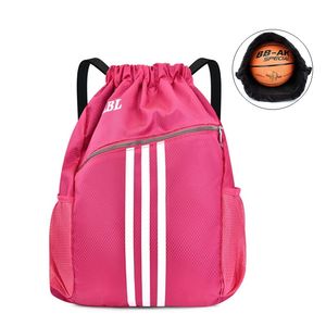 Bolsa de ginásio feminina moda masculina grande viagem mochila bolsas fim de semana cordão fitness basketball esportes mochila q0705
