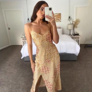 Casual sukienki Lace Up Backless Letnie Długa Dress Kobiety Eleganckie Party Maxi Sundress Chic Boho Beach Style Vestido Francuski