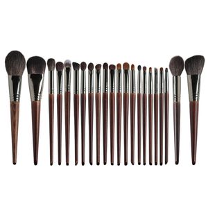 OVW 22/24 PCS Makeup Brushes Set Professional Tools Goat Hair Powder Blusher Eyeshadow Blending Foundation Cosmetic for Make Up 201008