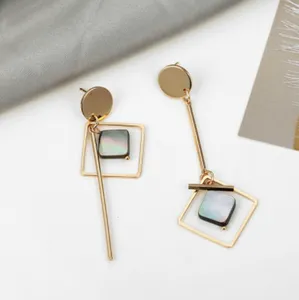 Orecchini geometrici da donna per goccia rotonda coreana ciondola cuore rotondo orecchino d'oro matrimonio prezzo di fabbrica design esperto qualità