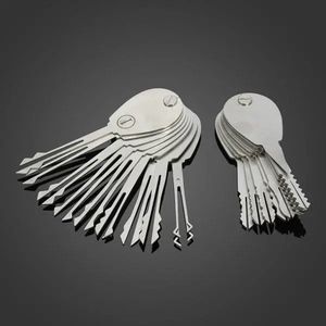 20psc Foldable Car Lock Opener Double Sided Pick Set Locksmith Supplies jiggler keys