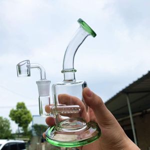 Beaker bongo tubulações de água cachimbos de vidro de vidro de vidro para fumar acessórios de fumo Dab espessura óculos Shisha Bubbler com 14mm Banger