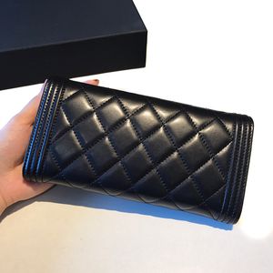 Hot Sale Women luxury caviar Wallet real leather top quality Classic designer brands Clutch feminine casual purse Long Wallet