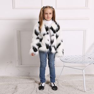 Wintermode Baby Mädchen Faux Pelzmantel Langarm Jacke Kinder Pelzmäntel Kinder Windschutz Kinder Kleidung Outfit Plus Größe LJ201120