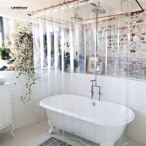 Wholesale shower curtain and liner for sale - Group buy UFRIDAY PEVA Shower Curtain Transparent Liner with Magnets Bottom Waterproof and Mildew Resistant Crystal Clear Bathroom Curtain
