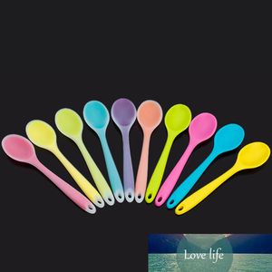 Hem Använd Mini Silikon Spoon Färgglada Värmebeständiga Skedar Köksartiklar Matlagningsverktyg Utensil Slumpmässig Färg