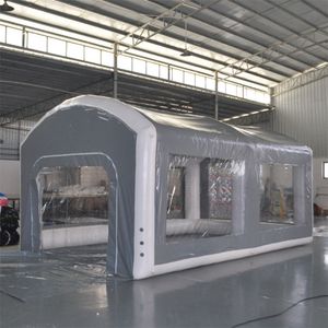 7x3x Airtight Outdoor Inflatable Spray Booth, Mobile Truck Painting Working Room car Care repair cleaning tent With Air Pump