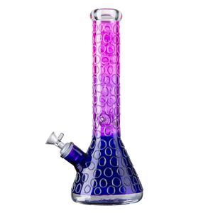 14Inch Water Hookahs Glow in the Dark 7mm Thick Heady Beaker Bong Oil Dab Rigs Water Pipes With Bowl & Downstem Glass Bongs LXMD20108