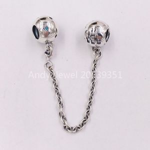 Andy Jewel 925 Sterling Gümüş Boncuklar Kale Güvenlik Zinciri Takılarına Uyuyor Avrupa Pandora tarzı Takı Bilezikler Kolye 798118ACZMX