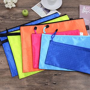 A4 A5 B6 File Bag Zipper Handbag Envelope Brifcase Stationery Bags Oxford Cloth Student Bag CustomLogo