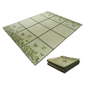 Japanese Traditional Igusa Tatami Carpet Floor Mat Rush Tatami Mat Unit Floor Sheet Lightweight For Living Room Bedroom Mattress 201214