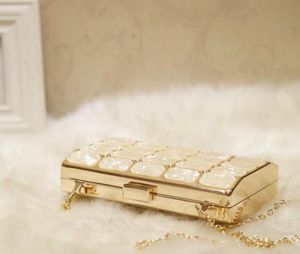 Golden bag female 2022 new crystal diamond dinner banquet holding one shoulder messenger small square bag trendy fashion clutch bag 08