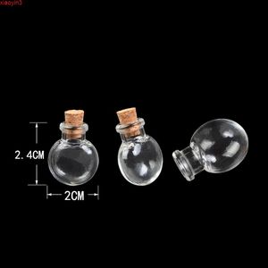Mini Oblate Glass Bottles Pendants Small Wishing With Cork Arts Jars For Necklace 100pcs/lot Free shippinghigh qualtity