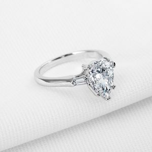 Anceinyhi promoção gota de água anel de noivado moda moda bijoux pêra corte sona anel de anel de aniversário de aniversário de casamento y200106