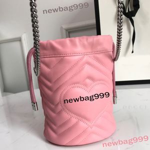 Luxury Design Mini Shoulder Bucket Väska Kvinnor Handväskor 2021 Kvinna Äkta Läderväska Små Crossbody Messenger Hobo Tote Bags