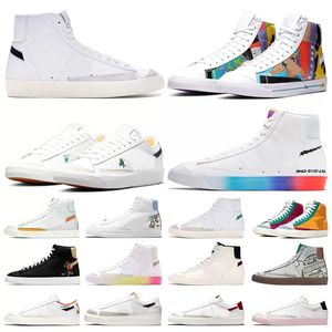 Wholesale spring skiing for sale - Group buy blazer mid vintage men fashion shoes women sneakers Be True Have A Good Game Thermal White green black Indigo Habanero Red Edge Hack Pack outdoor sports trainers