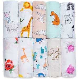 Cotton Bamboo Baby Blanket Soft Muslin Swaddle Wrap Bebe multi-use Big Diaper Blanket Baby Bath Towel stroller kids Accessories LJ201014