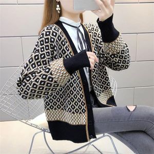 Camisolas femininas 2023 Luxury Borderyer Cardigan costura 7 cores Streetwear confortável malha tamanho S-2xl