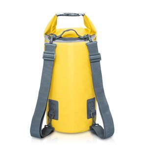15L 20L Swimming Waterproof Bags Storage Dry Sack Bag For Canoe Kayak Rafting Outdoor Sport Bags Travel Kit Equipment Q0705
