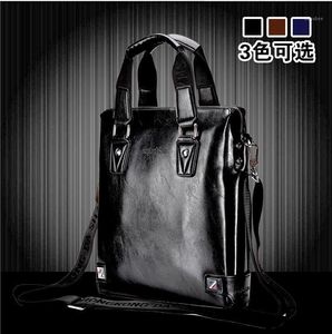 حقائب HK Dashan Men Breifcases أكياس الكتف Messenger Pu Leather Black Laptop Breifcase Luxury for Man Handbags1