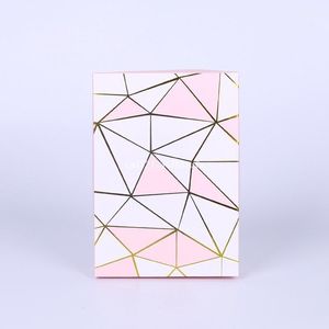 Wrap regalo 200 pezzi di stampa rosa Design Paper Box Books Chocolate Mooncake Cookies Party 21.8x15x5cm all'ingrosso1