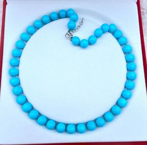 Natural mm Turquoise Blue South Sea Shell Pearl Necklace