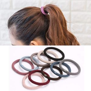 10 sztuk Koreański Kolorowe Wysokie Elastyczne Gumki Damskie Dziewczyny Liny Silne Gum Scrunchies Akcesoria do włosów Nakrycia głowy