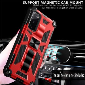 サムスンギャラクシーS20 FE 5G A21S A01コアA31 A41 A51 A71 M31S M51 S10ノート10 Pro Magnetic Standカバー