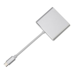 3 I 1 Typ C till HDMI-kompatibel USB 3.0 laddningsadapterkontakt för MacBook Huawei Mate10 Samsung S8 Plus