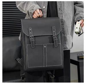 Designer-Schultaschen, Computertasche, großes Fassungsvermögen, Rucksack aus weichem Leder, modische Geldbörse für Herren, Business-Casual-Handtasche, Reisetasche, einfaches Design im koreanischen Stil, HBP