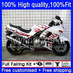 KAWASAKI ZZR400 ZZR400 1993 1995 1996 1997 1998 다크 사출 새로운 1999 54HM.44 ZZR 400 2000 2001 2002 2003 2005 년 2006 년 2007 년 페어링 빨간색