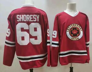 KOOY SHORESY # 69 TV-serie Letterkenny Hockey Jerseys Iers Stitched Mannen Zomer Kerstmis Rood gestikt Shirts M-XXXL