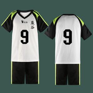 Halloween Haikyuu Anime Unisex NO.9 Volleyball Cosplay Costume Sports Team Jersey T-shirt Shorts Uniform