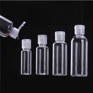 5ml 10ml 20ml 30ml 50ml 60ml 80ml 100ml 120ml Plastic PET Transparent Empty Bottle Travel Lotion Liquid Bottles Container with Flip Cap