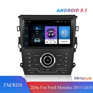 2Din Android 9.1 Car Radio Stereo 9'' RDS Navigation Player For Ford Mondeo 2013 2014 2015 2016 2017 2018 With Bluetooth