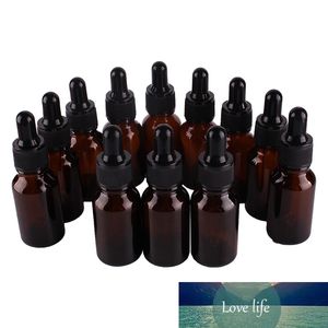 12pcs Bottiglie da incasso in vetro ambra da 15 ml con pipetta per oli essenziali Aromaterapia Laboratory Prodotti chimici