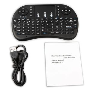 Mini Rii i8 Wireless Keyboard 2.4G English Air Mouse Keyboard Remote Control Touchpad for Smart Android TV Box Notebook Tablet Pc