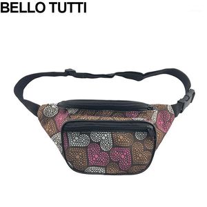 Waist Bags Bello Tutti Unisex Packs Polyester Running Travel Bag Pack Man Kvinna Justerbar Beltelefon Påse