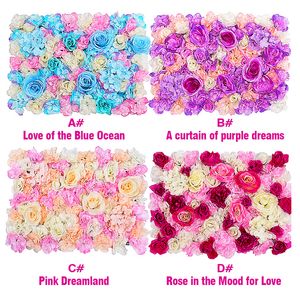 40*60cm Artificial Flowers Wall Christmas Decoration Photography Backdrop Romantic DIY Wedding Flower Party Background Supply Ocean Delivery YL0178