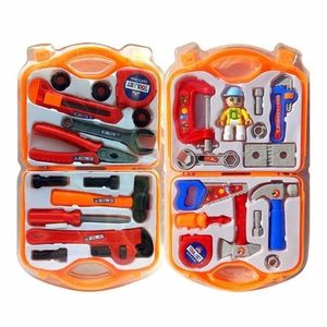 Boys Kids Children Role Play Builder Tool Set In Hard Carry Toy Case Rapture LJ201009