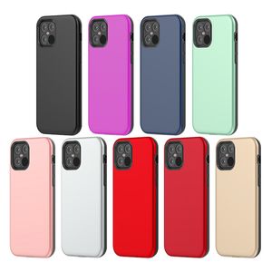 Para iphone 15 pro max 14 13 12 11 xr xs 8 7 6 plus casos de telefone 2 em 1 tpu pc armadura híbrida capa traseira móvel