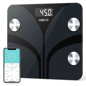 Bluetooth Smart Weight Digitale Fettwaage FG220LB-A Überwachen Sie automatisch das Gewicht Fitness Gesundheitswaage Körperfettwaage H1229