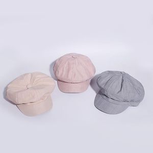 2020 neue Künstler Baskenmütze Hut Für Frauen Weibliche Herbst Winter Mode Plaid Dünne Berets Maler Achteckige Hüte Caps