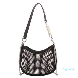 Designer- Borse a tracolla Borse da donna Strass Pu per Top Handle Ascellare Fashion Casual Tote