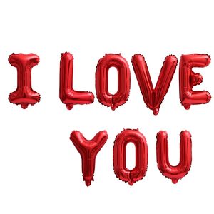 16 Inch I LOVE YOU Balloon Set Wedding Valentine's Day Anniversary Birthday Balloon Party Decoration Aluminum Foil Balloons WLY BH4648